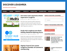 Tablet Screenshot of discoverloughrea.com